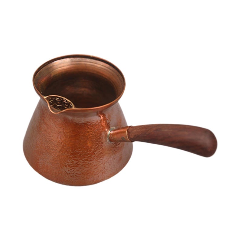 FASHIONMYDAY Fashion My Day Teaware Copper Teapot 0.8L Sturdy Tea Dispenser for Restaurant Hotel Outdoor 