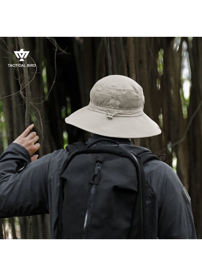 Tactical Bird Wide Brim Summer Outdoor Fisherman Hat Men Hiking Mountaineering Sun Protection Hat Women Thin Sunshade Fishing - Image 4