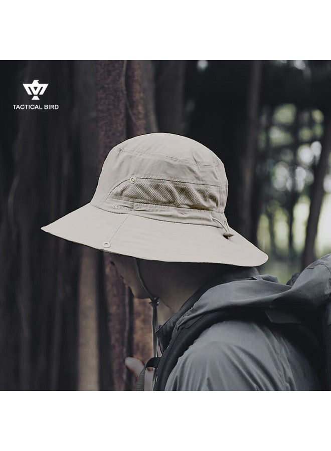 Tactical Bird Wide Brim Summer Outdoor Fisherman Hat Men Hiking Mountaineering Sun Protection Hat Women Thin Sunshade Fishing - Image 1