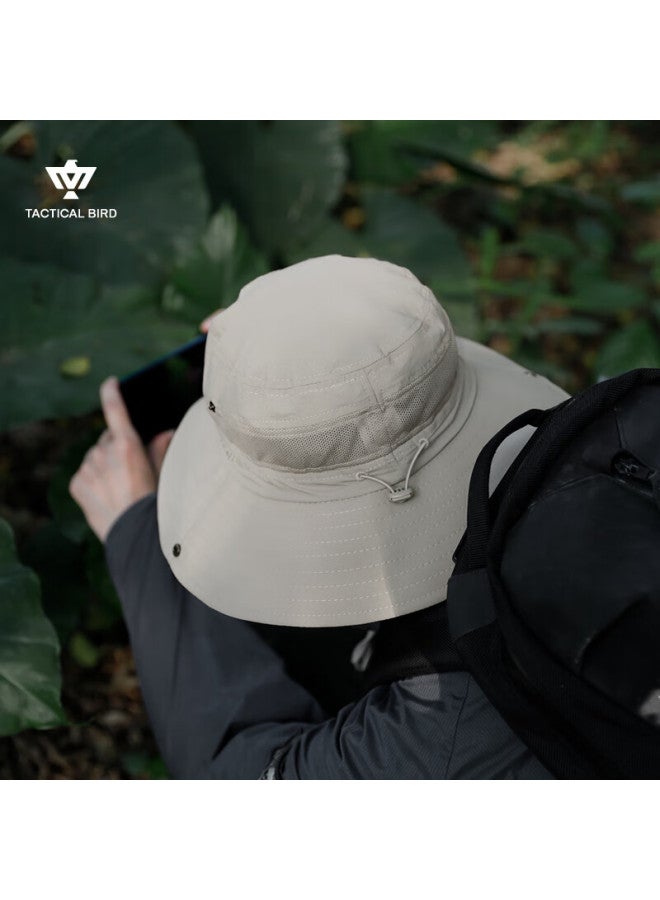 Tactical Bird Wide Brim Summer Outdoor Fisherman Hat Men Hiking Mountaineering Sun Protection Hat Women Thin Sunshade Fishing - Image 5