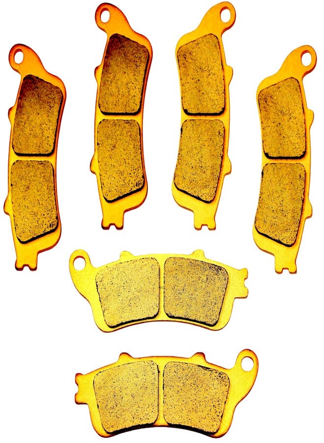 Master Chen MC Brake Pads for Honda GL 1800 A ABS Goldwing 2001-2017/ VTX1800 2002-2011/ VFR 800 1998-2005/ ST 1100 1996-2002/ ST1300 2002-2007/ CBR 1100 XX 1997-2003 Sintered Copper Front Rear Brakes MC261F261R - Image 1