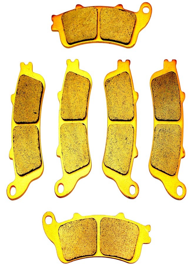 Master Chen MC Brake Pads for Honda GL 1800 A ABS Goldwing 2001-2017/ VTX1800 2002-2011/ VFR 800 1998-2005/ ST 1100 1996-2002/ ST1300 2002-2007/ CBR 1100 XX 1997-2003 Sintered Copper Front Rear Brakes MC261F261R - Image 5