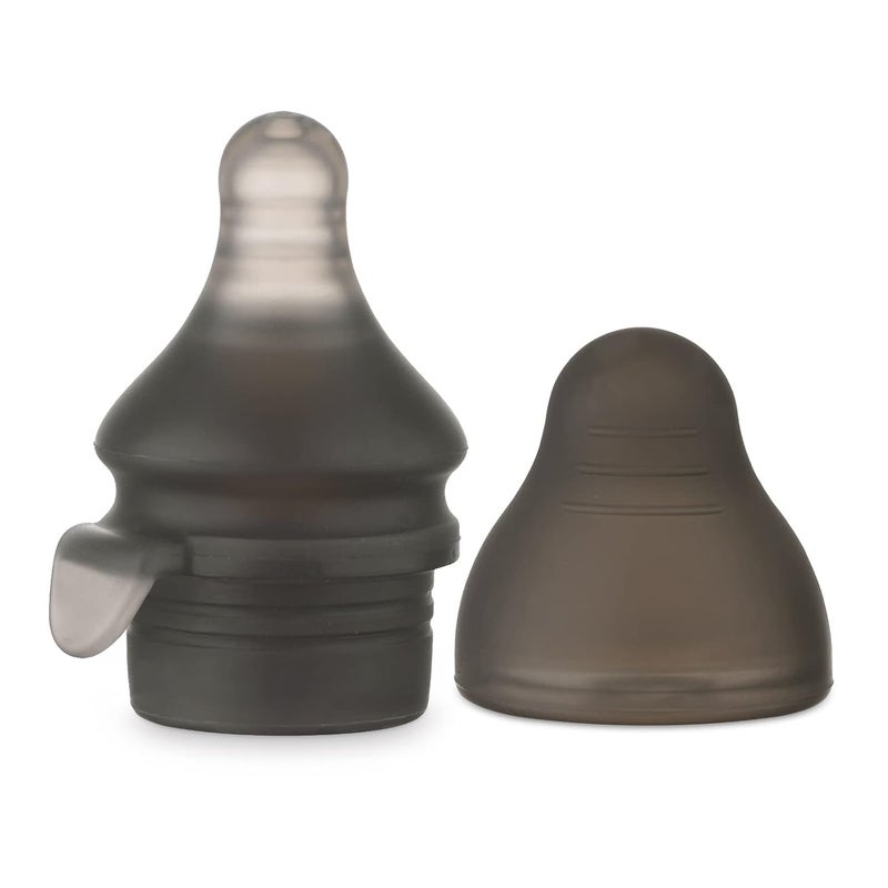 haakaa Squeeze  Feed Attachment Set  Variable Flow Baby Bottle Nipple Compatible with Silicone Breastmilk Storage BagYummy PouchSqueezable onThego Feeding Pouch 1pk - Image 1