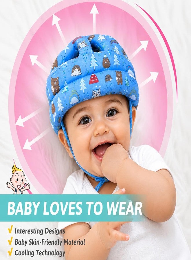 Prishio Baby Head Safety Helmet for Crawling & Walking | Soft Cushion Head Protector for Infants (6 Months–2 Years) | Adjustable Toddler Safety Helmet with Breathable Cotton & Shockproof Protection - Image 4