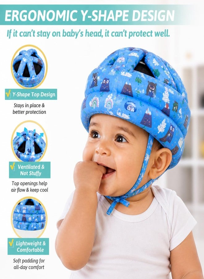Prishio Baby Head Safety Helmet for Crawling & Walking | Soft Cushion Head Protector for Infants (6 Months–2 Years) | Adjustable Toddler Safety Helmet with Breathable Cotton & Shockproof Protection - Image 5