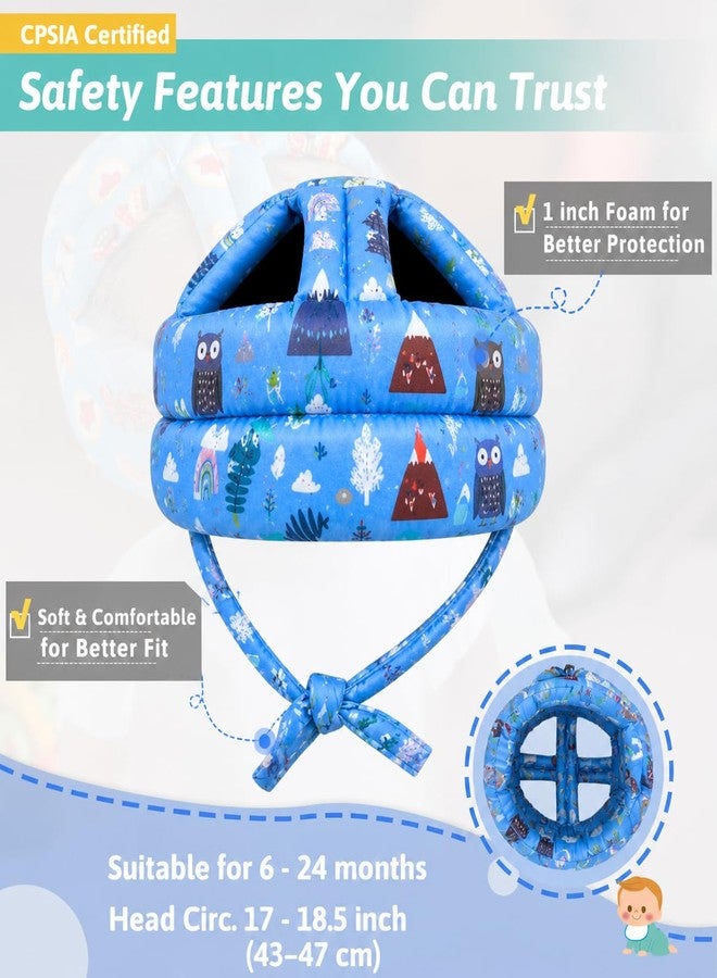 Prishio Baby Head Safety Helmet for Crawling & Walking | Soft Cushion Head Protector for Infants (6 Months–2 Years) | Adjustable Toddler Safety Helmet with Breathable Cotton & Shockproof Protection - Image 3