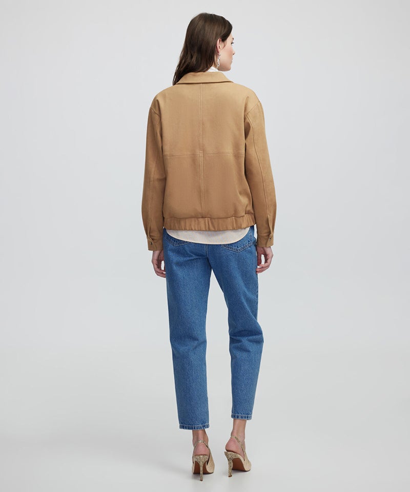 Ipekyol Faux Suede Bomber Jacket - Image 5