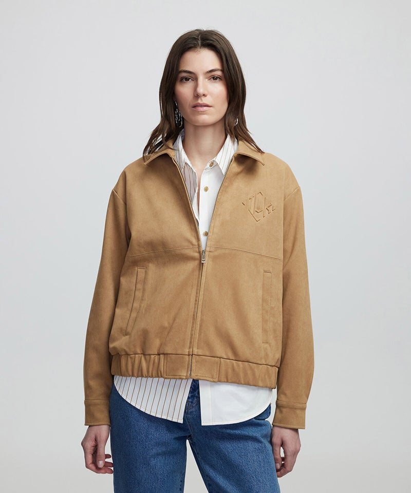 Ipekyol Faux Suede Bomber Jacket - Image 2