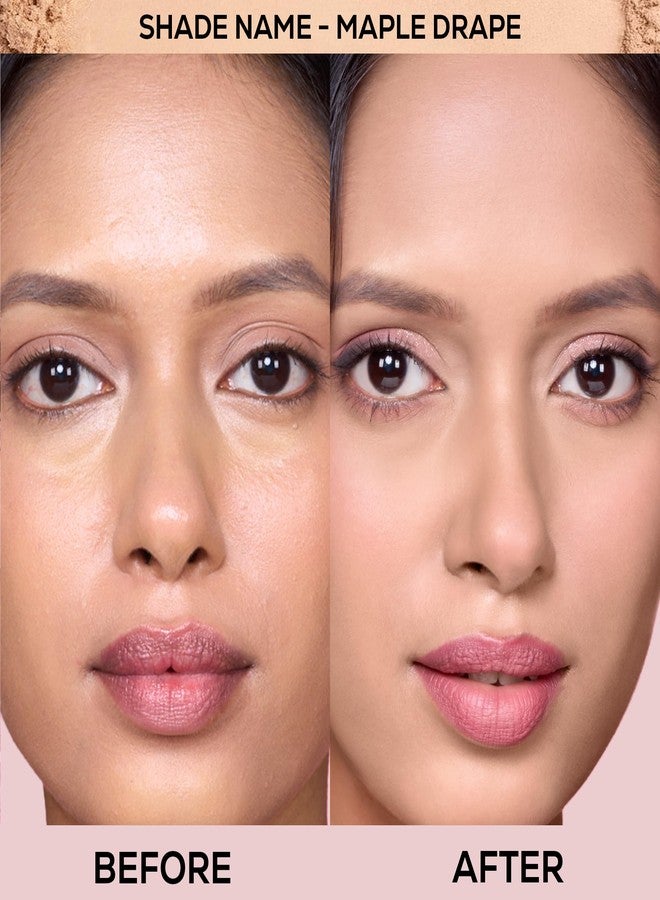 RENEE Bollywood Filter Blurring Compact - Maple Drape | Pore Minimising, Matte Finish, Full Coverage, Rich Pay-off | Blurs Pores & Blemishes | 9g - Image 2