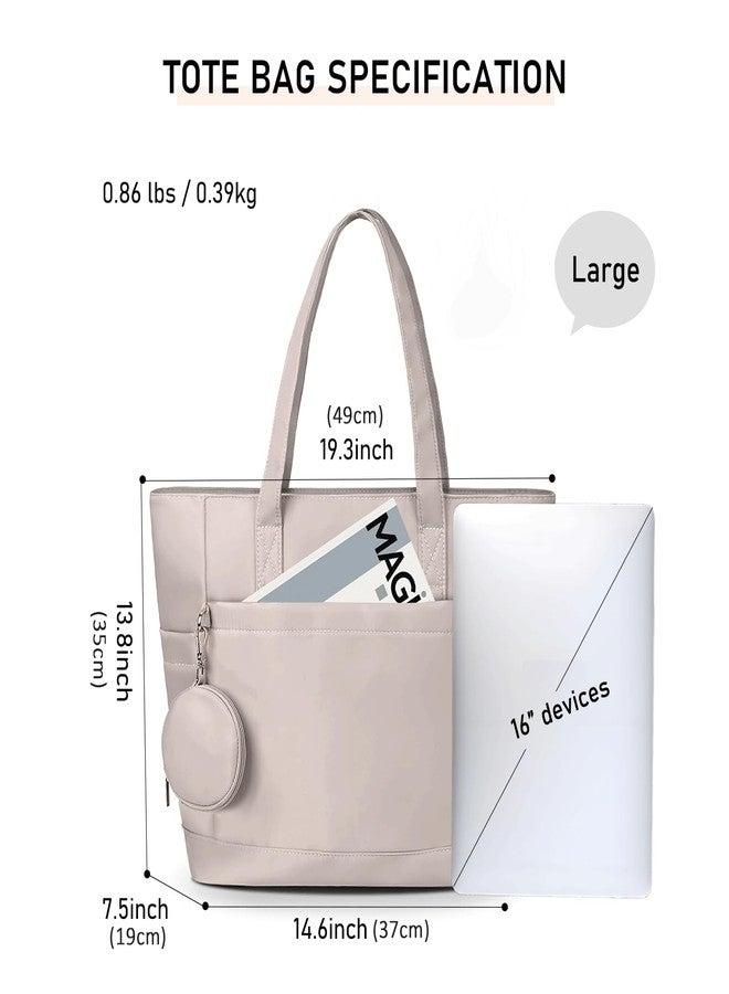 DLLTFPFE Tote Bag for Women, Large Shoulder Bags with Compartments and Zipper Handbag Purses for Travel Work Gym Yoga Nurse Teacher - Image 4