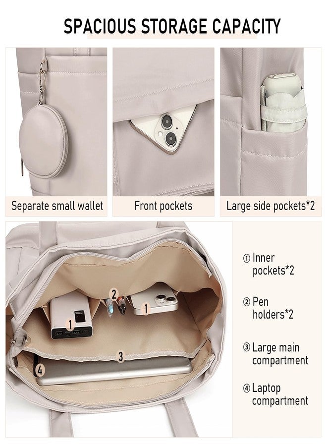 DLLTFPFE Tote Bag for Women, Large Shoulder Bags with Compartments and Zipper Handbag Purses for Travel Work Gym Yoga Nurse Teacher - Image 3