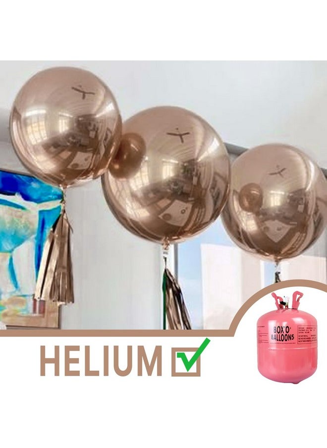 PartyWoo PartyWoo Metallic Rose Gold Large Balloons, 4 pcs 36 Inch Balloons, Champagne Gold Big Balloons, Champagne Gold Metallic Giant Balloons, Jumbo Balloons for Party Decorations, Champagne Gold-G112  - Image 5
