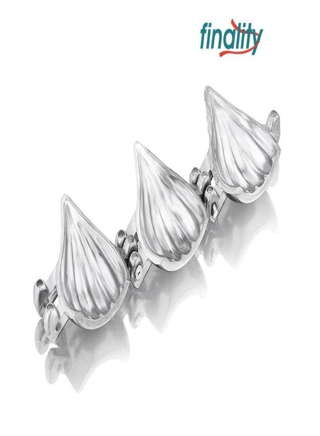 FINALITY Aluminium Modak Maker Mold (1 Pc/Medium) for Ganpati Festival | Multi-Purpose Mould for Modak, Momos, Gujiya - Perfect for Home-Made Delicacies | Ideal for Ganesh Chaturthi - Image 3