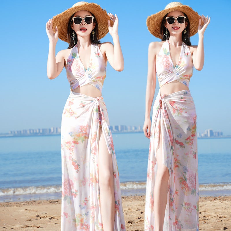 [Sea'S Beloved] Split Three-Piece Swimsuit Women'S Bikini Bikini Seaside Belly Covering Slim High-End - Image 2