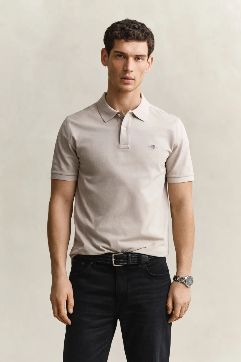غانت Reg Shield Ss Pique Polo