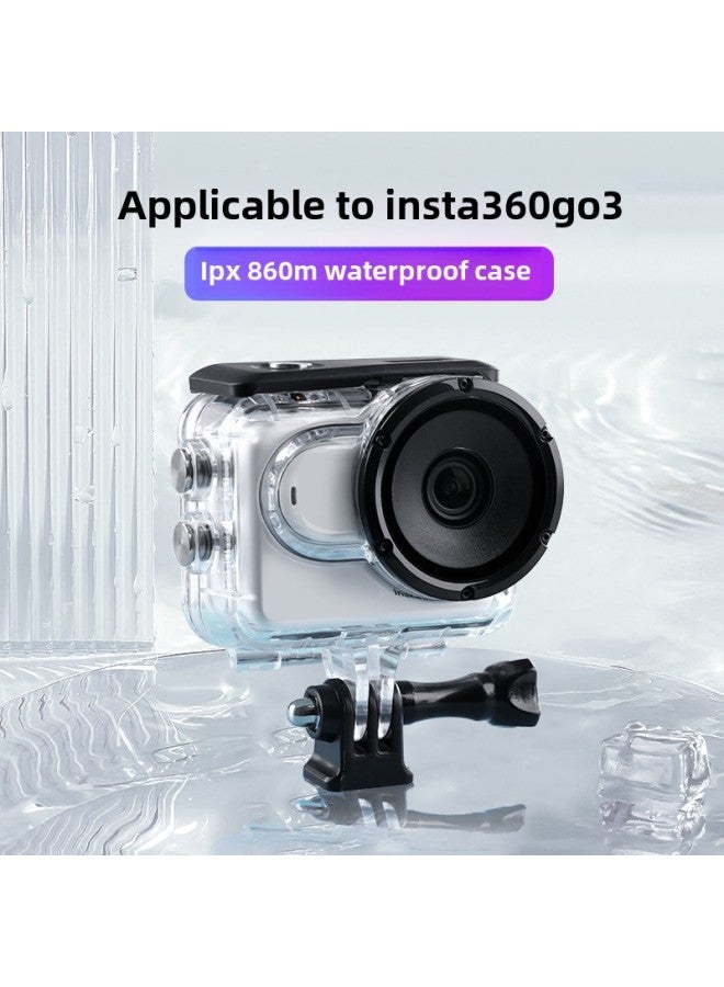 Suitable For Insta360 Go3 Sports Camera Waterproof Shell Host Compartment Waterproof Shell Diving Shell Protective Shell-Color:Purple Filter  - Image 2