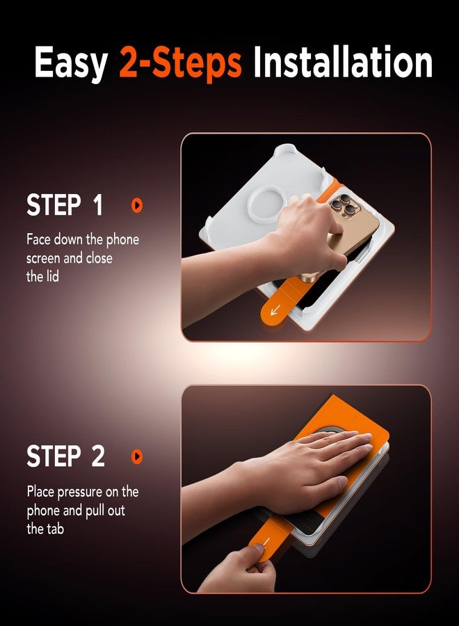 GolbinBox 3-Pack Privacy Screen Protector for iPhone 16 Pro Max 6.9 Inch,Military-Grade Shatterproof Anti-Spy HD Tempered Glass with Installation Tray,Dust and Bubble Free ,9H Hardness,Anti - Fingerprint - Image 4