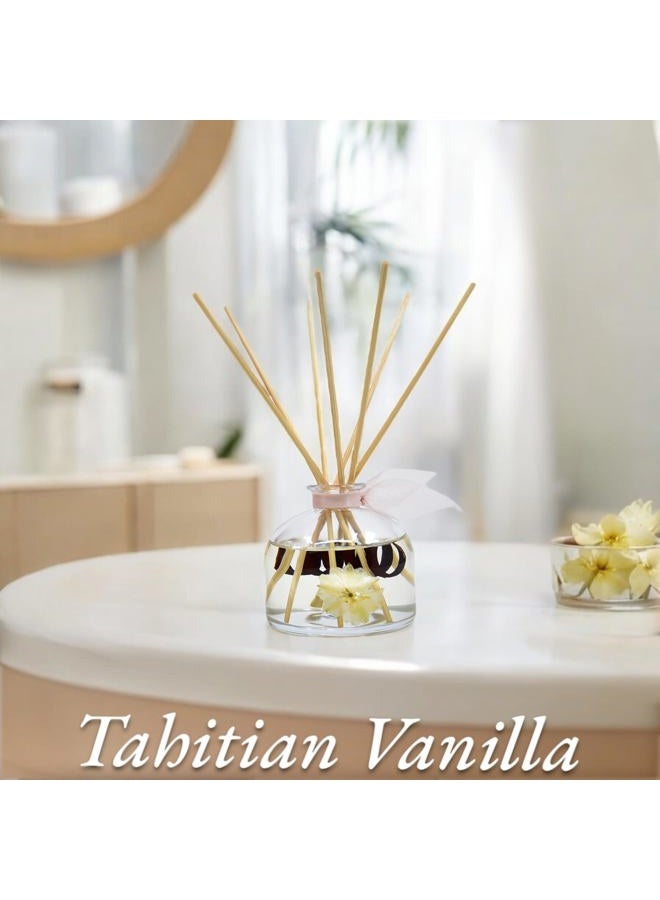 LOVSPA Reed Diffuser Set, Soothe Tahitian Vanilla Bean Scented Oil Diffuser with Sticks, Home Fragrance Accessories for Bathroom Shelf Decor, Aroma Diffusers for Home or Office Fall Decor, USA Made - Image 2