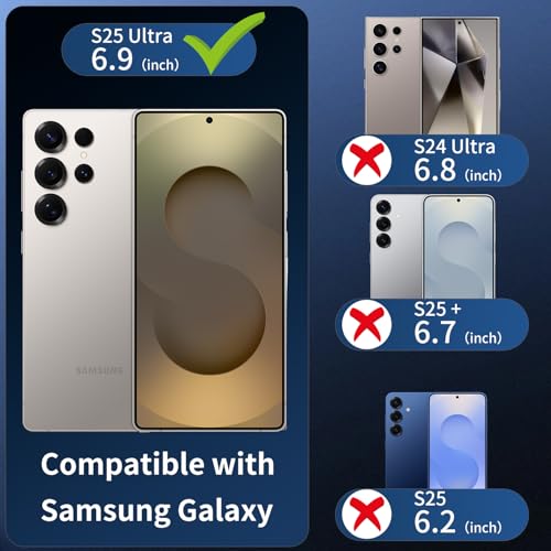 Dengduoduo 3 Pack Camera Lens Protector for Samsung Galaxy S25 Ultra, Tempered Glass Camera Protector Lens Cover, Ultra HD, 9H Hardness, Anti-Scratch, Case Friendly, Easy to Install [No Affect on Night Shots] - Image 2