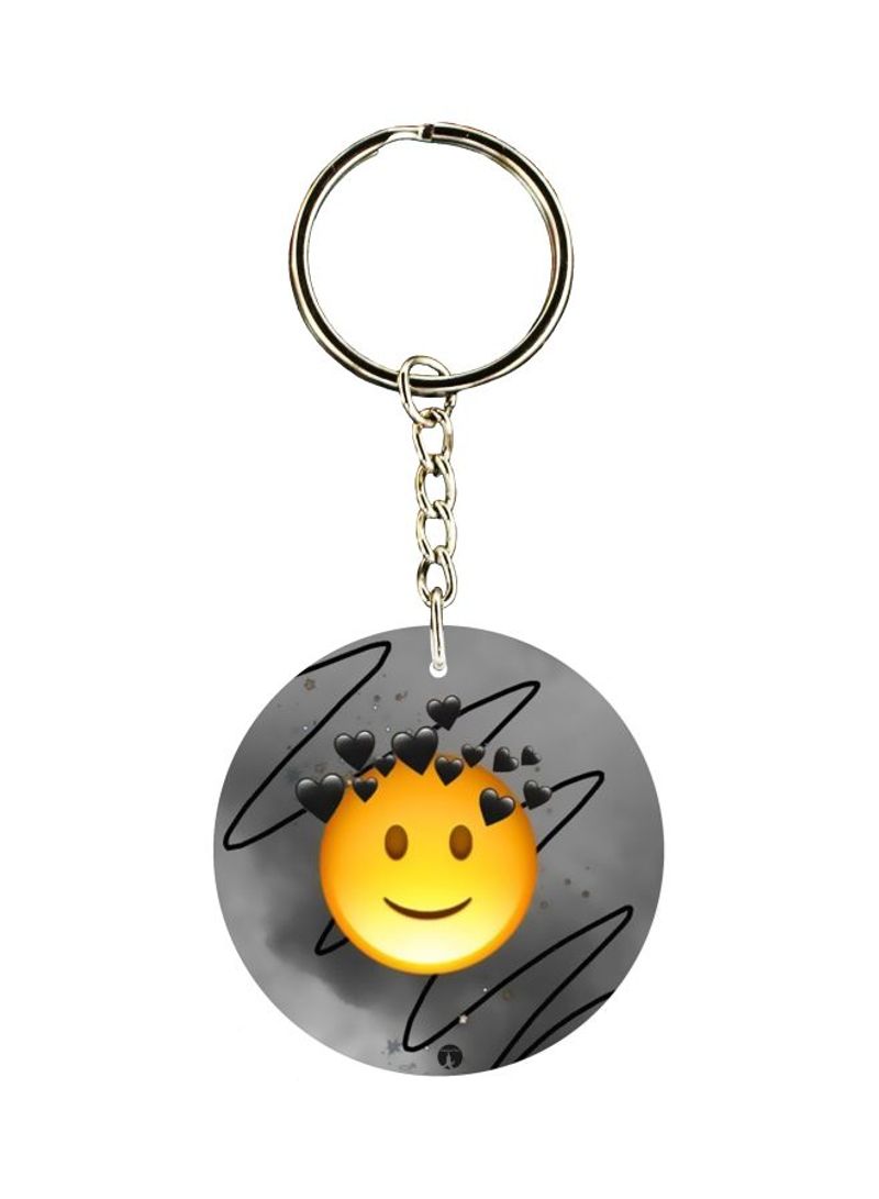 Emoticon Printed Keychain