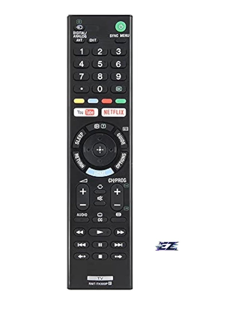 ELTRAZONE Universal Remote Control RMT-TX300P for Sony - Replacement for All Sony LCD LED HDTV Smart Bravia TVs with YouTube and Netflix Buttons with Battery - Image 2