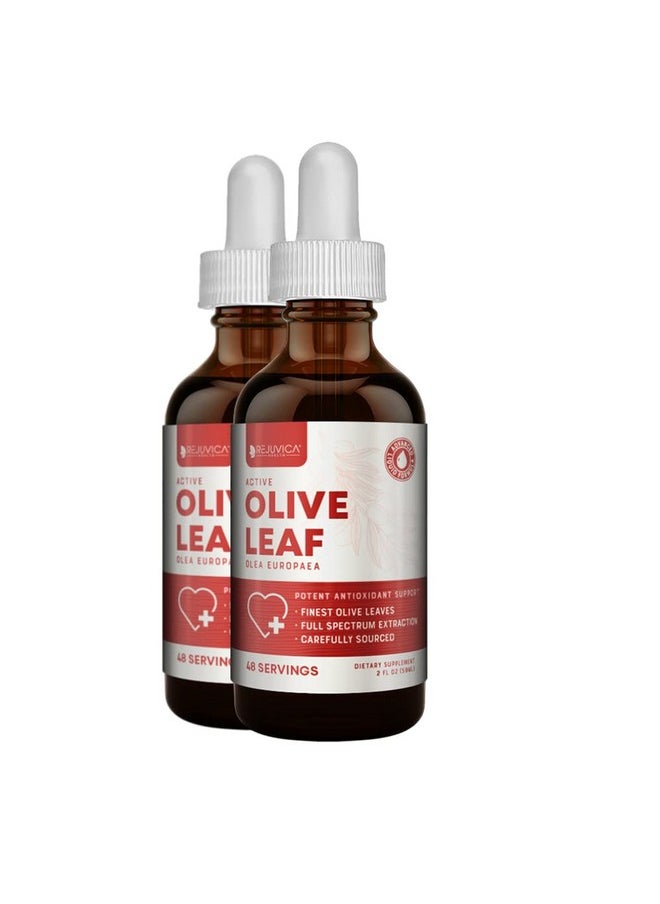 Rejuvica Health Active Olive Leaf Advanced Olive Leaf Extract Naturally Occurring Oleuropein Liquid Delivery For Better Absorption Immune & Heart Support  - Image 2