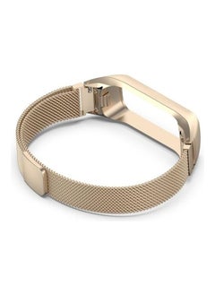 NIBEMINENT Milanese Replacement Strap For Samsung Galaxy Fit 2 Champagne  - Image 3
