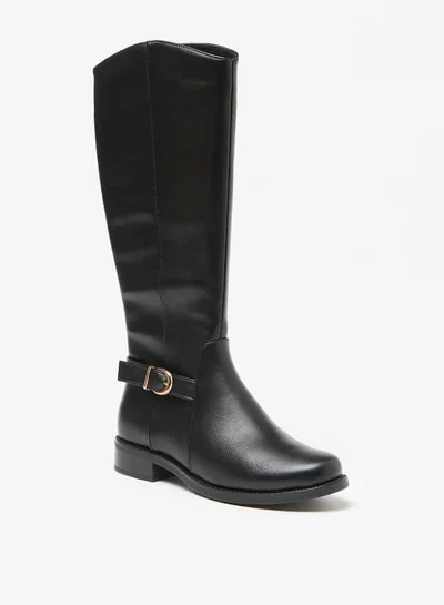 Flora Bella By Shoexpress Women Solid High Shaft Boots with Zip Closure