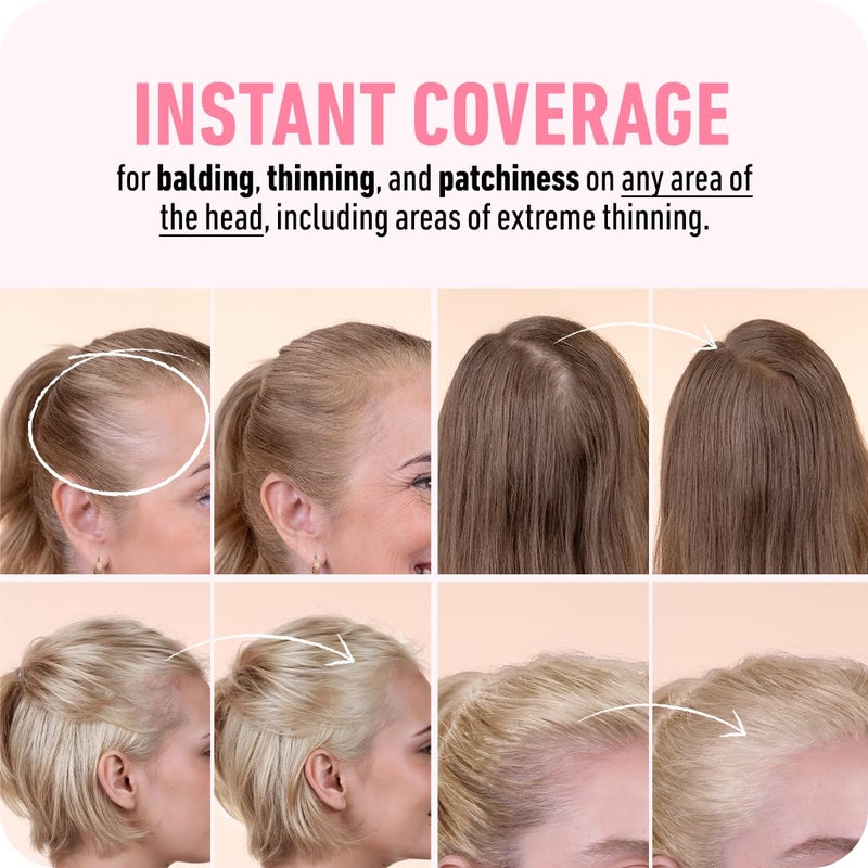 BOLDIFY Hairline Powder - Root Touch Up Hair Color for Gray Coverage - Bald Spot Concealing Hair Powder for Women & Men - 24-Hour Stain-Proof - Light Blonde - Image 4