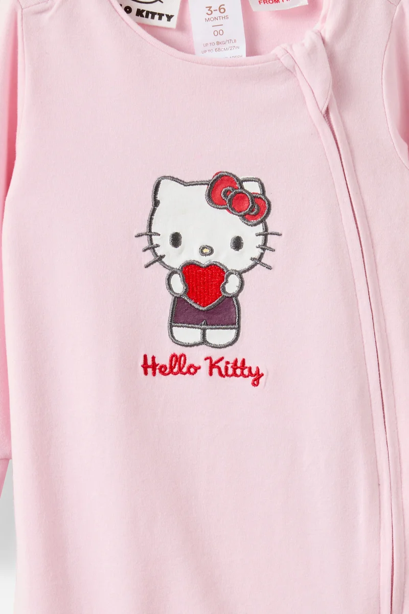 Cotton On Hello Kitty Sanrio Long Sleeve Zip Romper