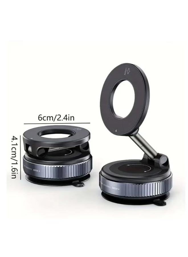 ELTRAZONE Magnetic Car Phone Holder with Vacuum Suction – 360° Rotating Universal Mount with Strong Grip for Dashboard & Windshield, Portable K007 Magnetic Phone Bracket for iPhone, Samsung & More - Image 5