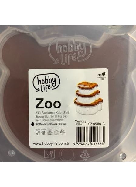 Hobby Life Zoo 3 Pcs Storage Set Tiger  - Image 2