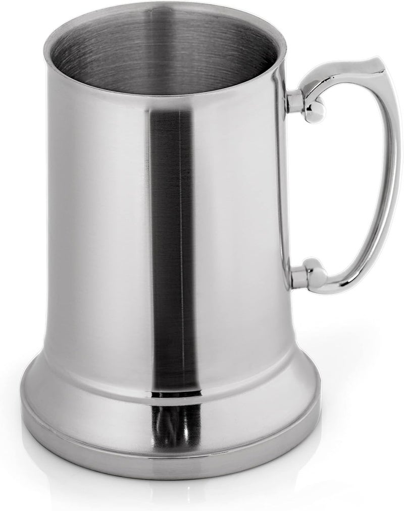 Maxam Stainless Steel Tankard Style Beer Mug, 20 Ounce - Image 1
