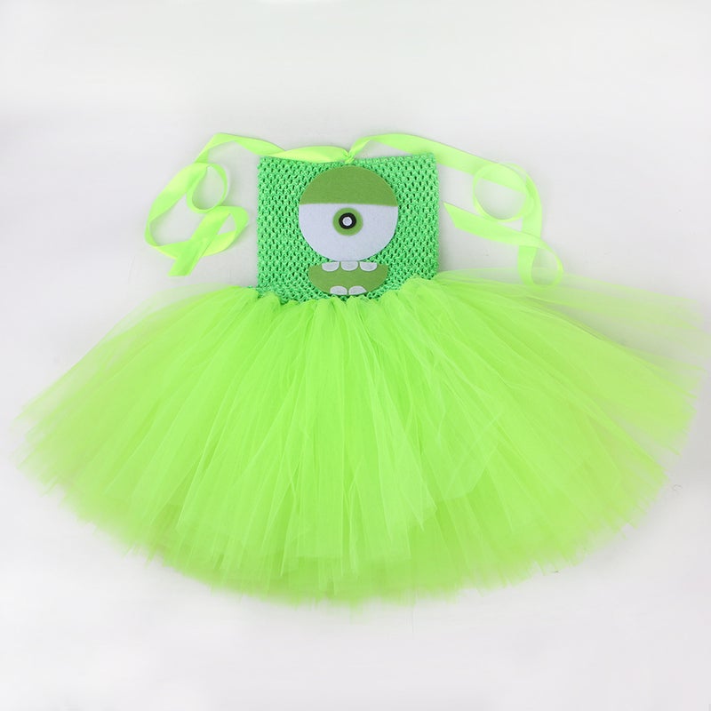 Children'S Clothing Big-Eyed Tutu Dress Girls Puffy Dress Children'S Mesh Princess Dress Holiday Costume - Image 5