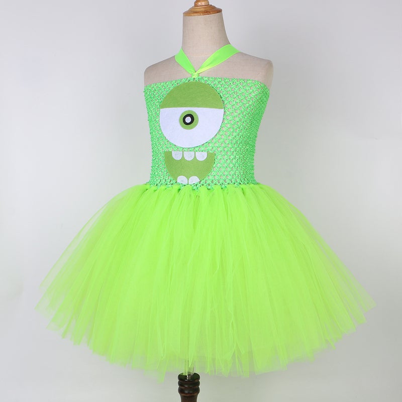Children'S Clothing Big-Eyed Tutu Dress Girls Puffy Dress Children'S Mesh Princess Dress Holiday Costume - Image 3