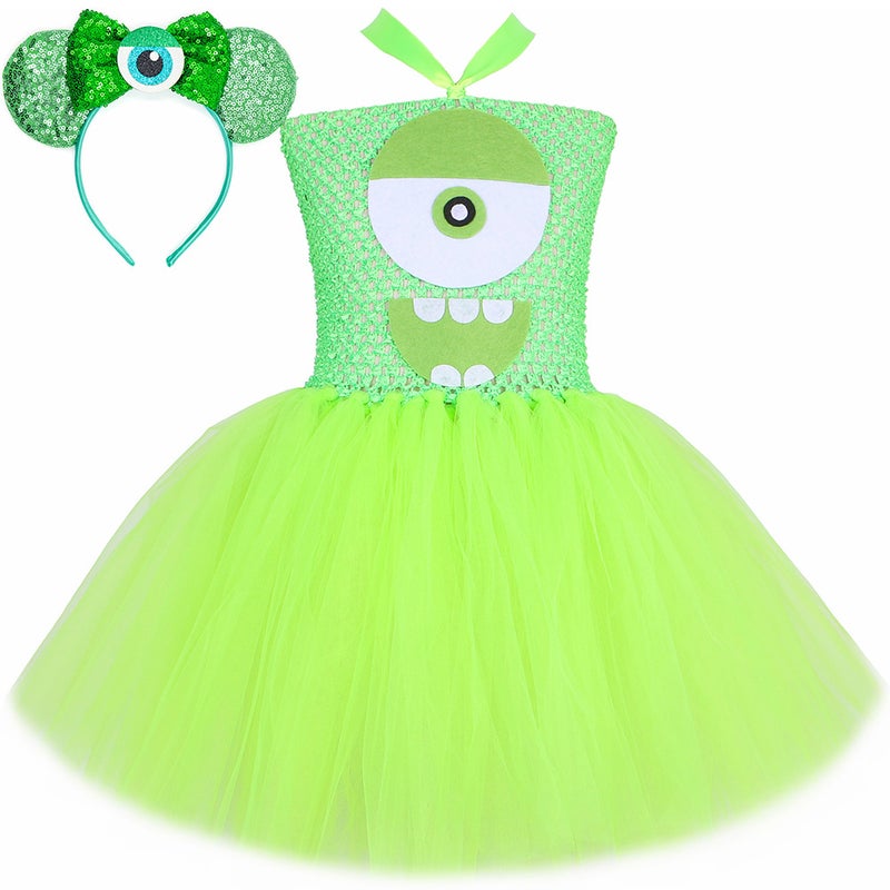 Children'S Clothing Big-Eyed Tutu Dress Girls Puffy Dress Children'S Mesh Princess Dress Holiday Costume - Image 1
