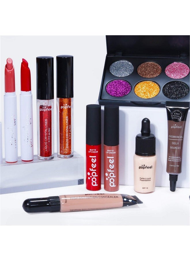 All In One Makeup Set Holiday Gift ; Full Makeup Kit For Women Essential Starter Bundle Include Eyeshadow Palette Lipstick Blush Cream Concealer Face Powder Eyeliner Mascara Lipgloss Brush - pzsku/Z3D3CDE8049F52146D2BFZ/45/_/1694502580/c58eb9dd-52e1-40af-a4b9-bfe2cdc97d86