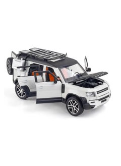 Toyland 1:24 Scale Die-Cast SUV Model with Lights, Sounds & Pull-Back Action – Opening Doors & Detailed Interior  - Image 2