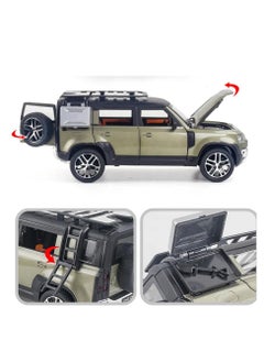 Toyland 1:24 Scale Die-Cast SUV Model with Lights, Sounds & Pull-Back Action – Opening Doors & Detailed Interior  - Image 4