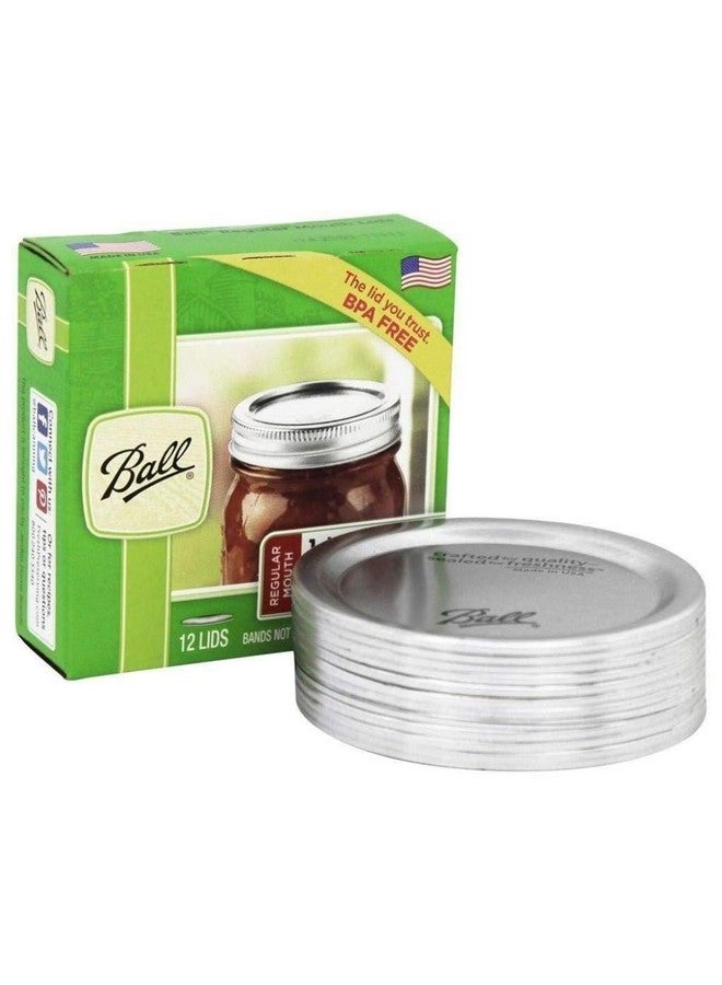 بول أغطية كروية عادية الفم لبرطمانات ماسون الزجاجية، تُستخدم للتعليب والتخليل والعصائر والمربى والهلام، 12 قطعة، عبوة من 8 قطع (96 غطاء إجمالاً) - Image 2