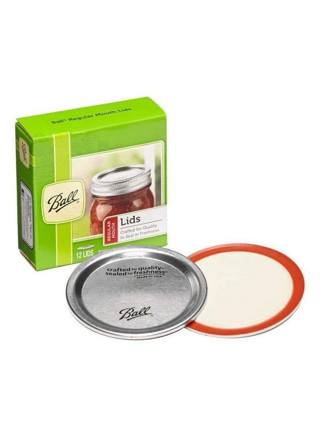 بول أغطية كروية عادية الفم لبرطمانات ماسون الزجاجية، تُستخدم للتعليب والتخليل والعصائر والمربى والهلام، 12 قطعة، عبوة من 8 قطع (96 غطاء إجمالاً) - Image 3