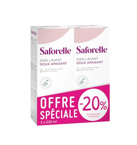 Saforelle سافوريل للعناية بالتنظيف اللطيف 2X250مل - Image 1