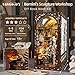 MiniCity Book Nook Kit DIY Doll House Booknook Miniature Kit for Bookshelf Doll Houses for Adults Teen Halloween 3D Wooden Puzzle Bookends with Led Light and Dust Cover Berninis Workshop - Image 4