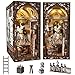 MiniCity Book Nook Kit DIY Doll House Booknook Miniature Kit for Bookshelf Doll Houses for Adults Teen Halloween 3D Wooden Puzzle Bookends with Led Light and Dust Cover Berninis Workshop - Image 2