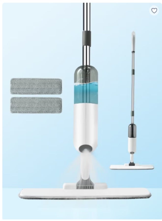 Spray Mop with 2 Washable Microfiber Pads-Cleaning Mop with 350ML Refillable Water Tank-Ceramic Floor Mop for Home Kitchen