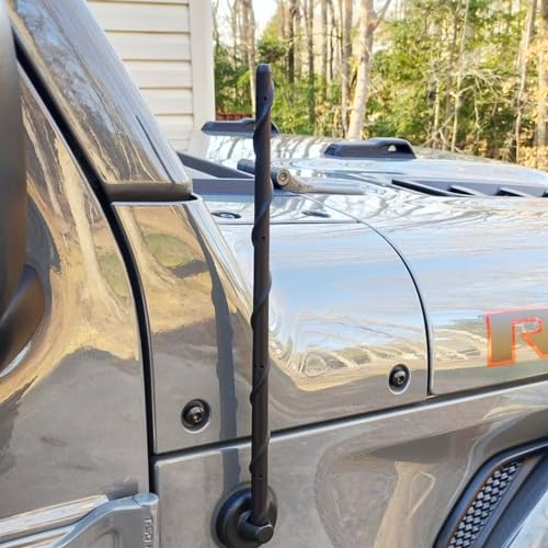 KSaAuto 13 Inch Antenna for Jeep Wrangler Accessories JK JL Unlimited Gladiator Accessories JT, Short Antenna Replacement Jeep JKU JLU Sahara Rubicon Sport Willys 4xe Mojave High Altitude - Image 4