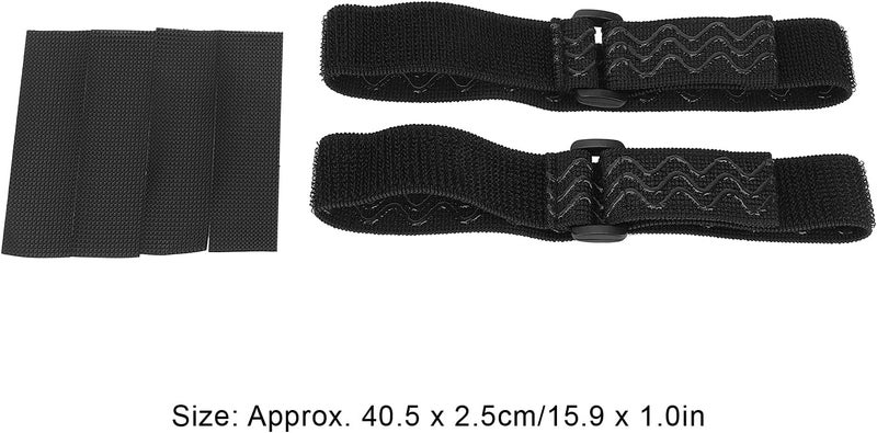 كلاراكو 2 قطعة من أشرطة أحذية الركبة، أحذية مرنة قابلة للتعديل وأحزمة ثابتة مضادة للانزلاق مع 4 أشرطة لاصقة للنساء - Image 5