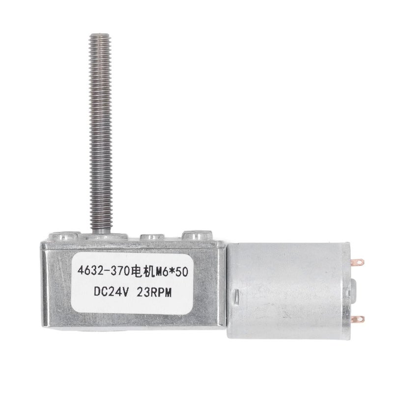 محرك تروس 24 فولت تيار مستمر 23 دورة في الدقيقة توربين مربع من النحاس والألومنيوم لفتح النوافذ والأبواب - Image 1