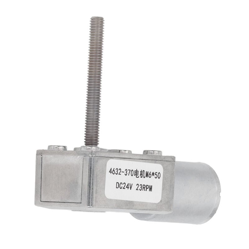 محرك تروس 24 فولت تيار مستمر 23 دورة في الدقيقة توربين مربع من النحاس والألومنيوم لفتح النوافذ والأبواب - Image 4