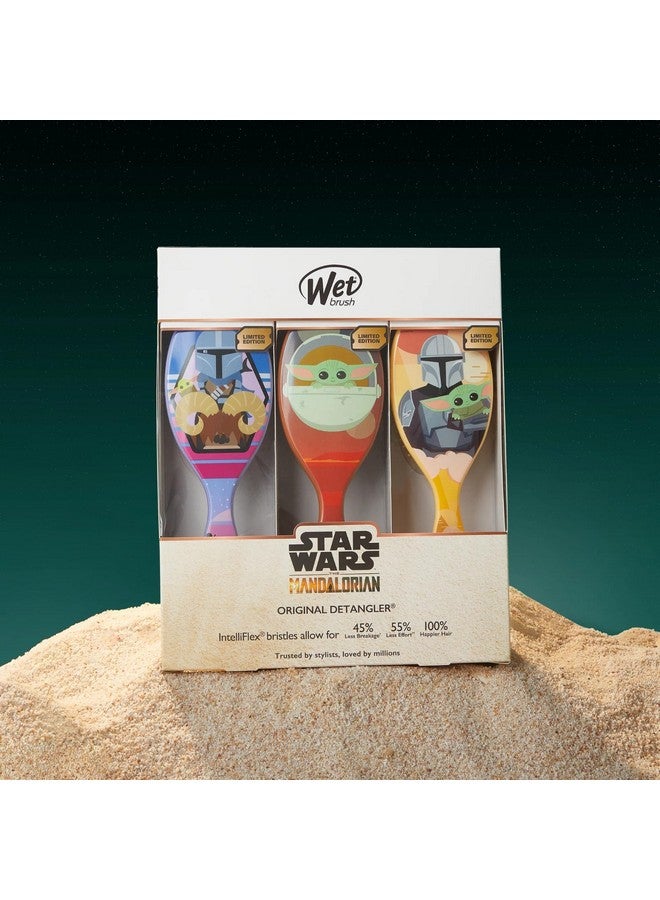 مجموعة من 3 قطع من مشط ماندالوريان الأصلي لفك تشابك الشعر لجميع أنواع الشعر، مشط فائق النعومة للأطفال والرجال والنساء والأولاد والبنات... - Image 2